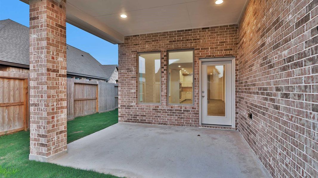 Exterior details and patio area of a home in Candela South, Richmond (Image 3).