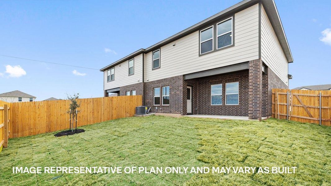 Exterior details and patio area of a home in Palomino, Manor (Image 22).