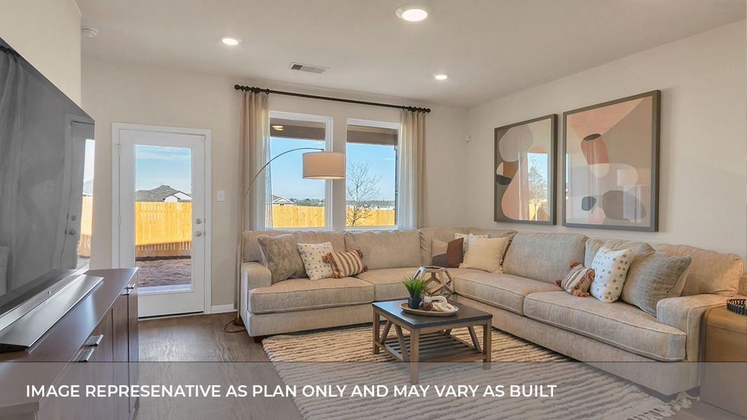 Representative furnished interior of a home built from the The Gaven by D.R. Horton in Talavera, Kyle (Image 13).