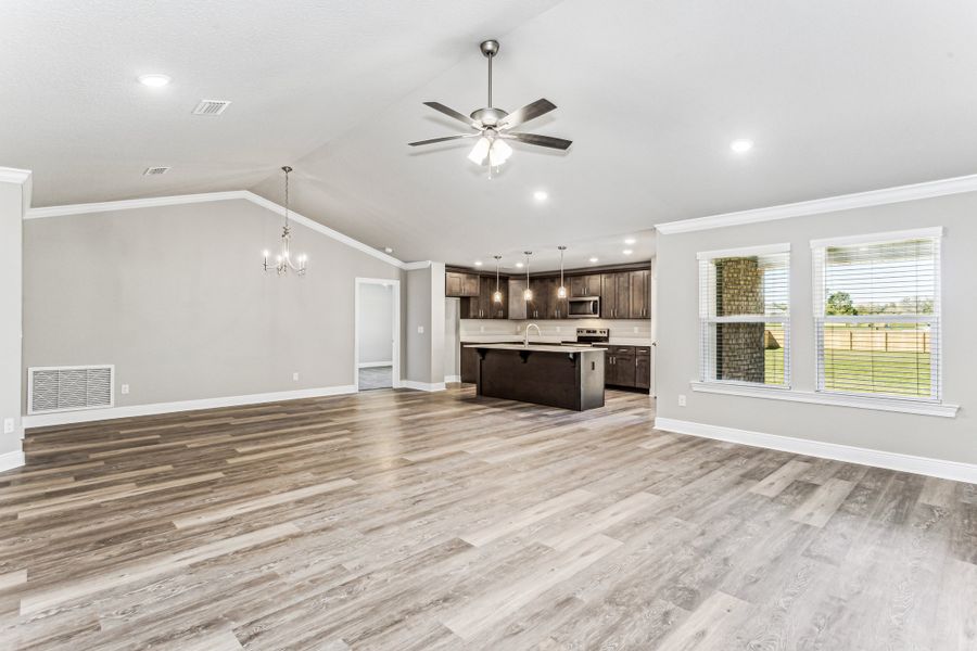 Representative unfurnished interior of a home built from the The Liberty by Herbst Homes in Clear Water Landing, Milton (Image 62).