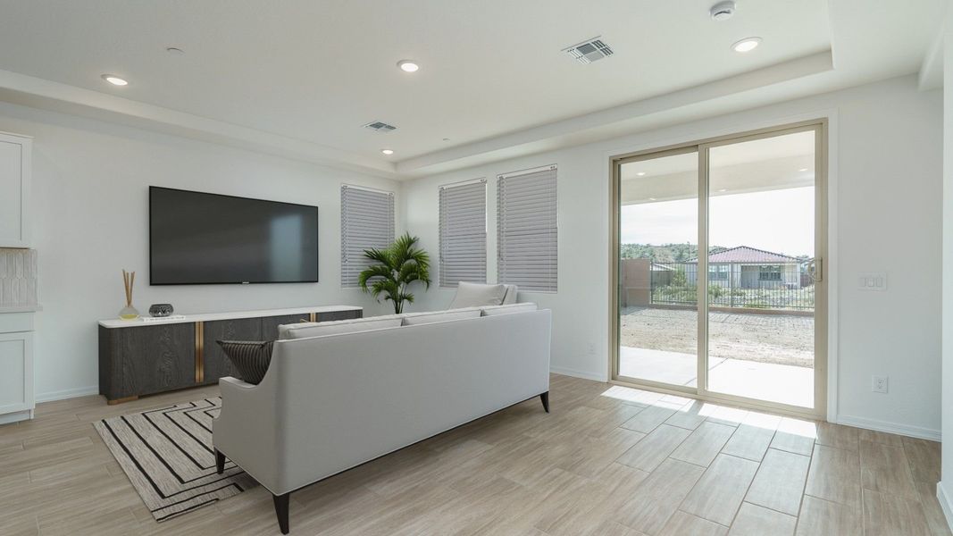 Representative furnished interior of a home built from the Saguaro by William Ryan Homes in The Ridge at Sienna Hills, Buckeye (Image 12). Representative furnished interior of a home built from the Saguaro by William Ryan Homes in The Ridge at Sienna Hills, Buckeye (Image 12).