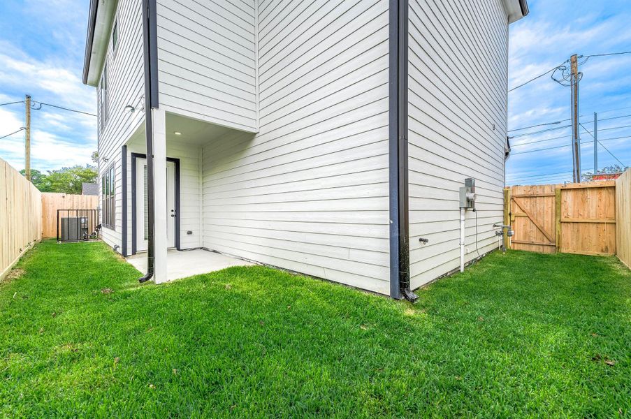 Exterior details and patio area of a home in , Houston (Image 24). Exterior details and patio area of a home in , Houston (Image 24).