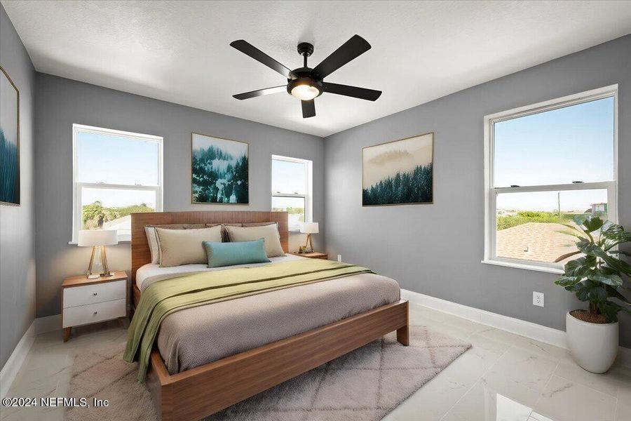 Furnished interior view inside a new home in , St. Augustine (Image 14).