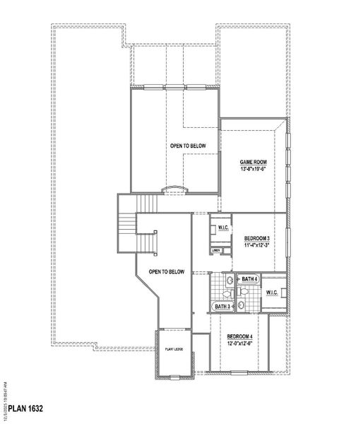 Plan 1632 2nd Floor Plan 1632 2nd Floor