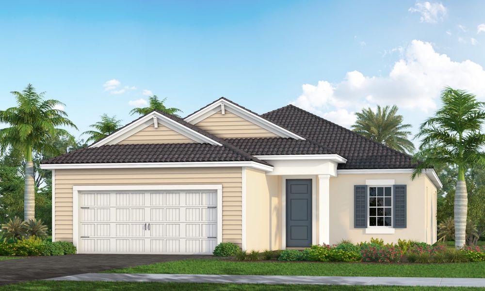 Representative exterior photo of a completed home built from the White Star by Neal Communities in Windward, Sarasota, FL (Image 2).