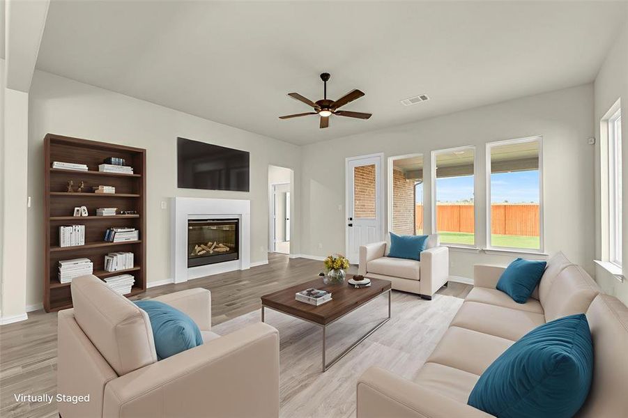 Furnished interior view inside a new home in Morningstar, Aledo (Image 11).