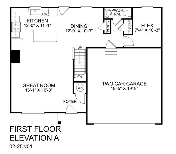 2D floor plan layout for the Cedar by Ryan Homes in Stockbridge, Elizabeth City, NC (Image 2). 2D floor plan layout for the Cedar by Ryan Homes in Stockbridge, Elizabeth City, NC (Image 2).