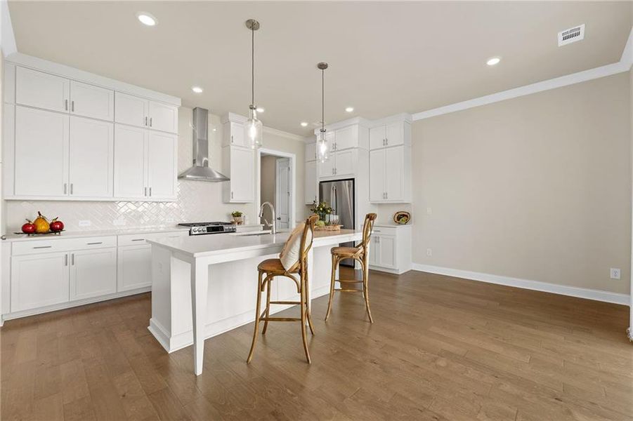 Furnished interior view inside a new home in Palisades Single Family, Cumming (Image 19). Furnished interior view inside a new home in Palisades Single Family, Cumming (Image 19).