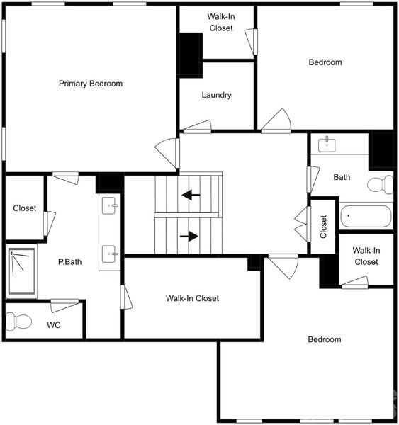 2D floor plan layout of this home in , Mooresville, NC (Image 4).