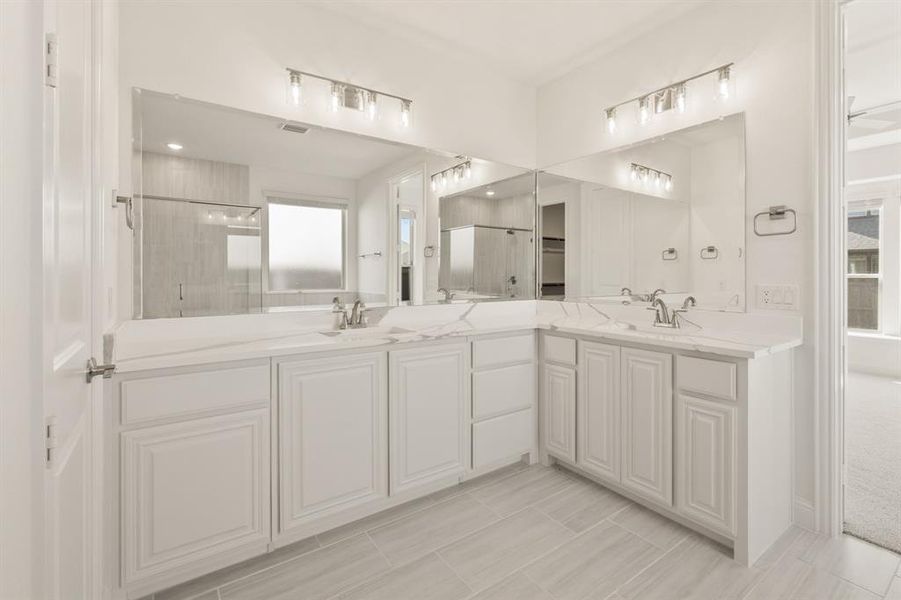 Furnished interior view inside a new home in Wildflower Ranch 60-65, Fort Worth (Image 10). Furnished interior view inside a new home in Wildflower Ranch 60-65, Fort Worth (Image 10).