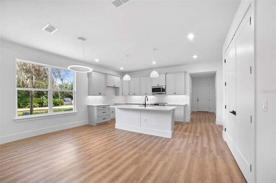 Kitchen 42" cabinetry with island