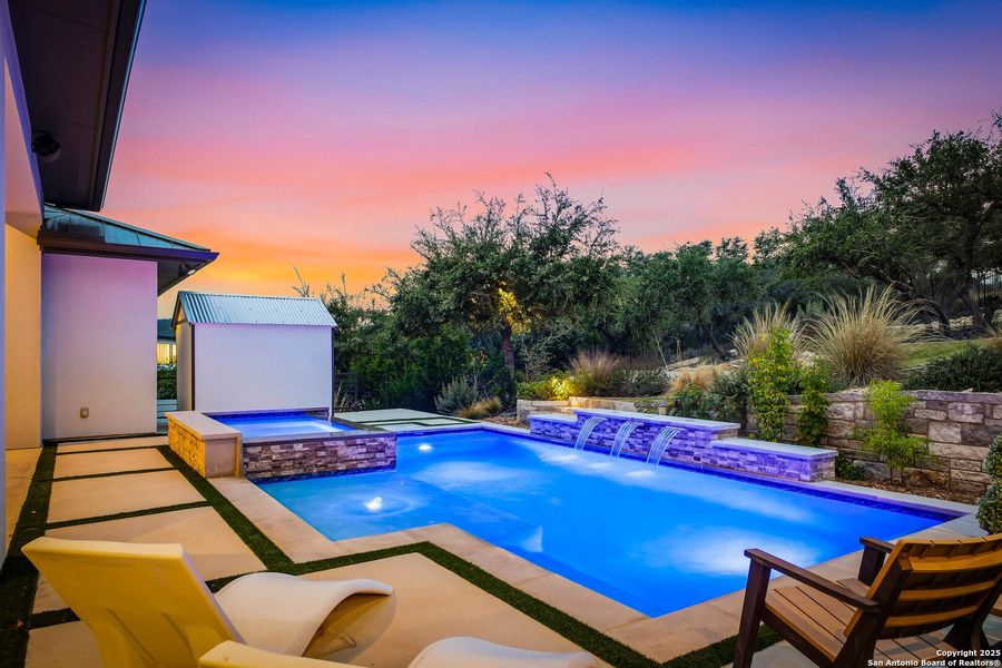 Exterior details and patio area of a home in , San Antonio (Image 34).
