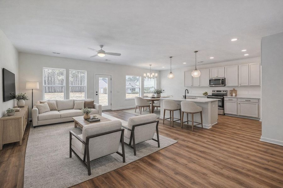 Furnished interior view inside a new home in , Holly Hill (Image 5).