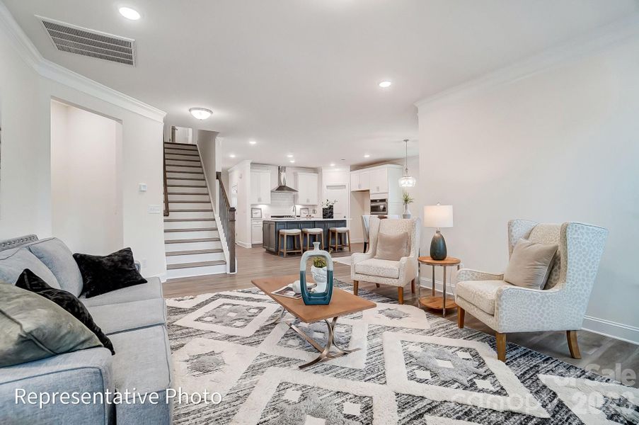 Furnished interior view inside a new home in Heritage - 55+ Community, Indian Trail (Image 34).