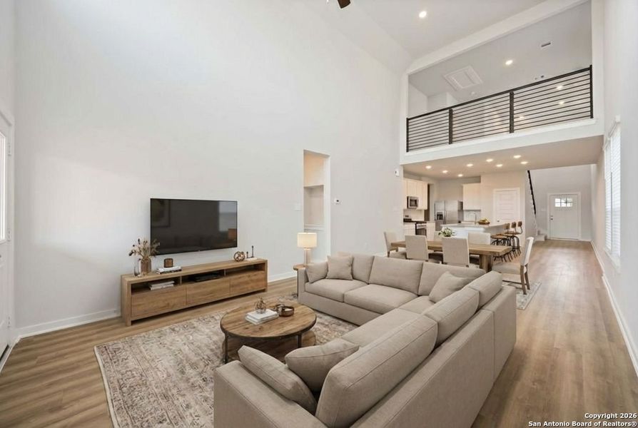Furnished interior view inside a new home in Hunters Ranch, San Antonio (Image 5).