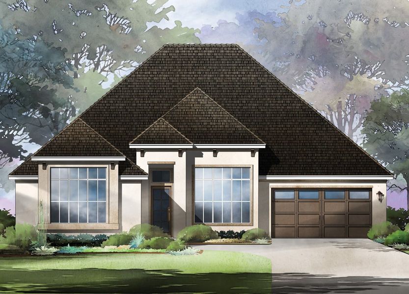 Savannah Floor Plan in The Colony, Bastrop TX | Sitterle Homes Elevation C Savannah Floor Plan in The Colony, Bastrop TX | Sitterle Homes Elevation C