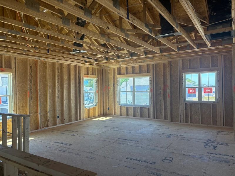 In-progress construction of a new home in The Point, Rolesville, NC (Image 15).