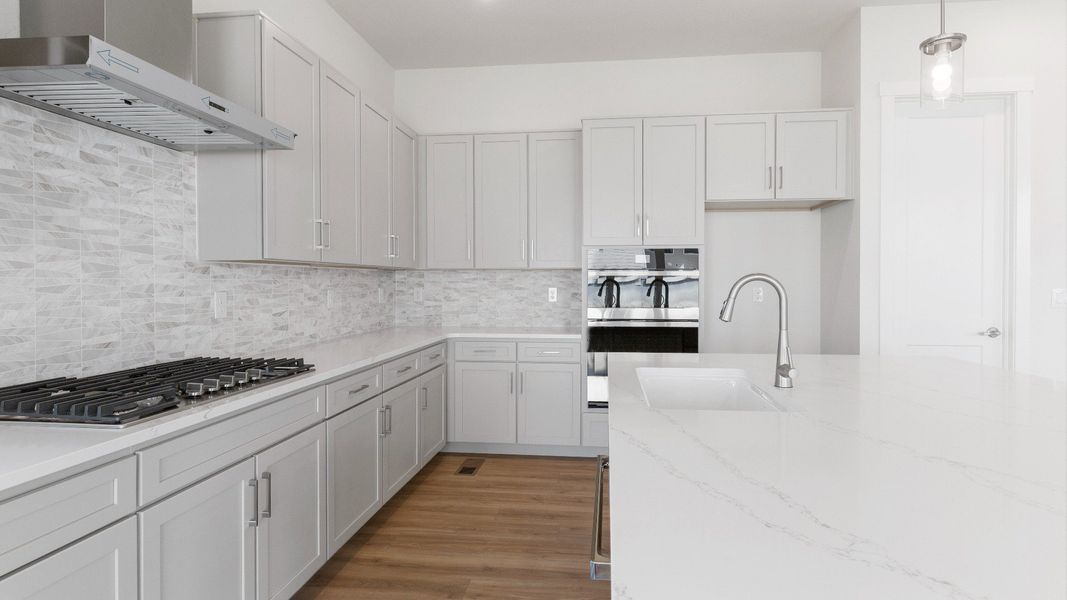 Furnished interior view inside a new home in Dillon Pointe - Journey, Broomfield (Image 14).