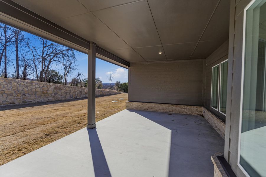 Exterior details and patio area of a home in Oak Grove Addition, Springtown (Image 4). Exterior details and patio area of a home in Oak Grove Addition, Springtown (Image 4).