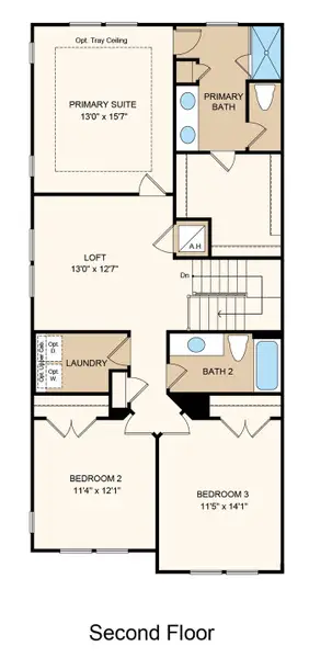 2D floor plan layout of this home in Cherry Elm at SilverLeaf, St. Augustine, FL (Image 3). 2D floor plan layout of this home in Cherry Elm at SilverLeaf, St. Augustine, FL (Image 3).