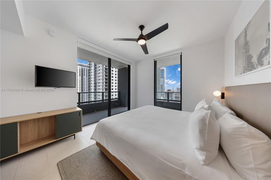 Furnished interior view inside a new home in , Miami (Image 12).