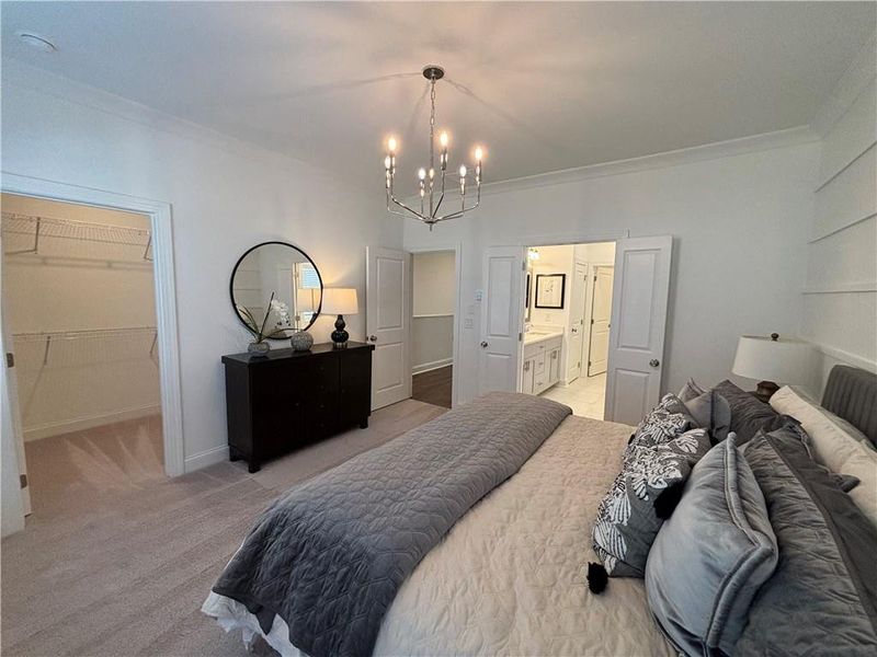 Furnished interior view inside a new home in Brackley Townhomes, Cumming (Image 45). Furnished interior view inside a new home in Brackley Townhomes, Cumming (Image 45).