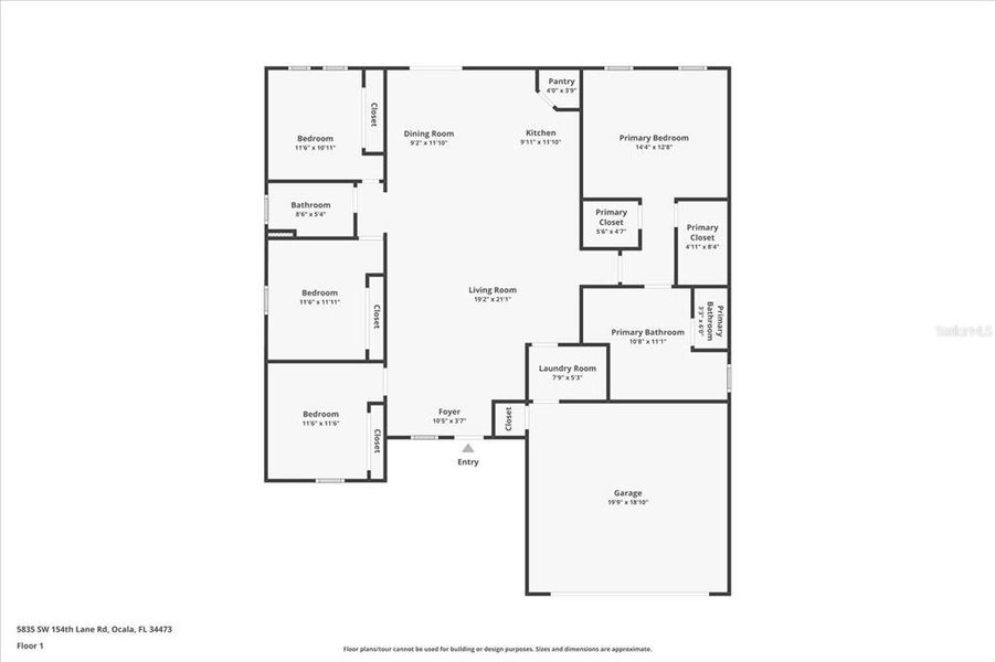 2D floor plan layout of this home in , Ocala, FL (Image 5).