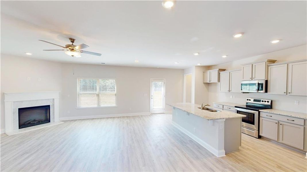Furnished interior view inside a new home in Holliday Pass, Griffin (Image 3).