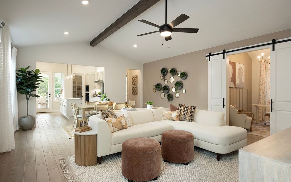 Furnished interior view inside a new home in Kissing Tree, San Marcos (Image 8). Furnished interior view inside a new home in Kissing Tree, San Marcos (Image 8).