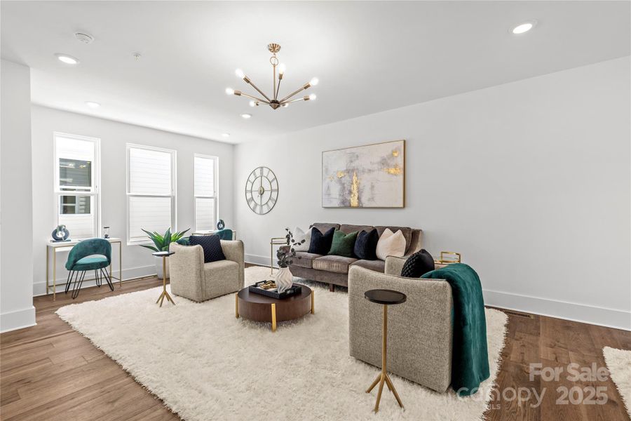 Furnished interior view inside a new home in , Charlotte (Image 29).