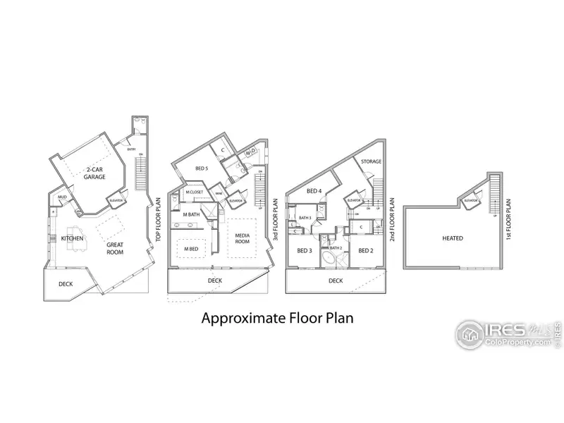 Approximate floor plan for context only