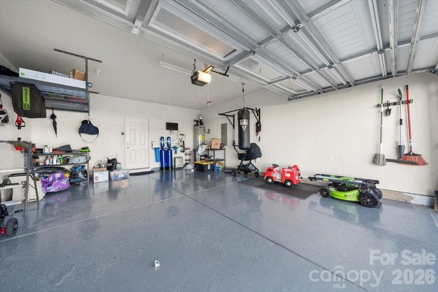 Epoxy floor is brand new