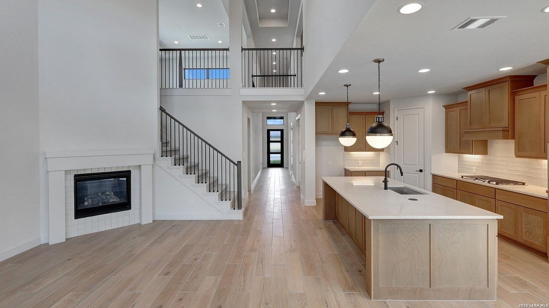 Furnished interior view inside a new home in Ladera, San Antonio (Image 16).