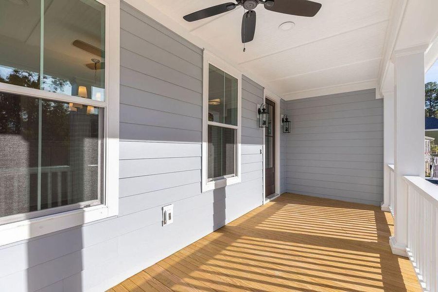 Exterior details and patio area of a home in Kings River Preserve, Hollywood (Image 4).