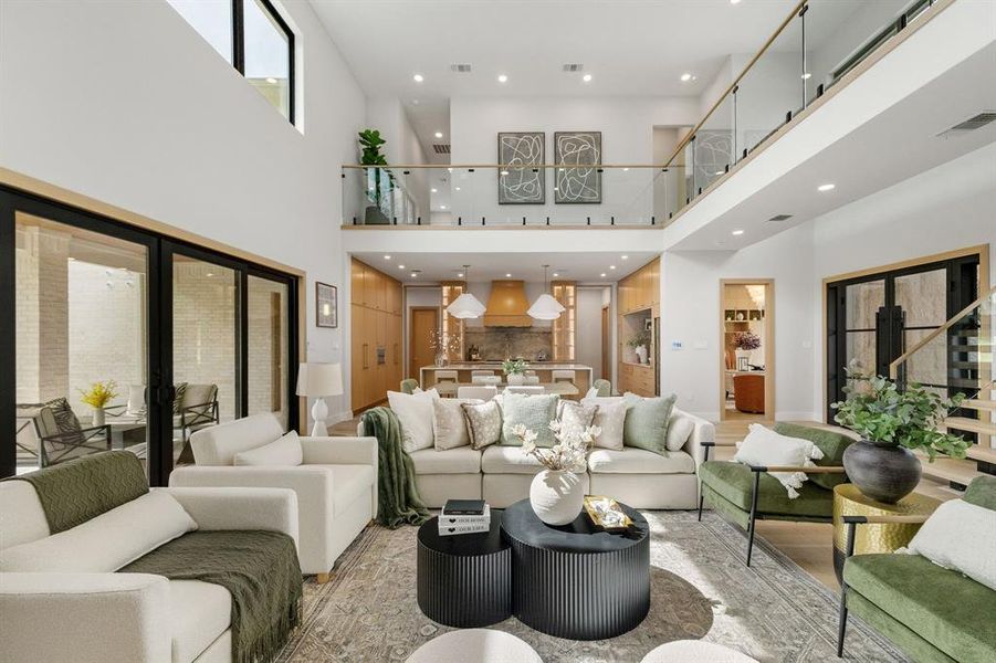 Furnished interior view inside a new home in , Dallas (Image 25).