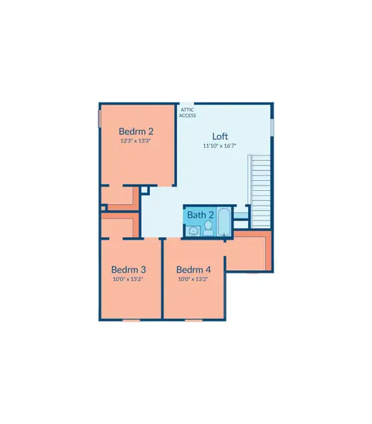 2D floor plan layout of this home in Magnolia Springs, Montgomery, TX (Image 3). 2D floor plan layout of this home in Magnolia Springs, Montgomery, TX (Image 3).