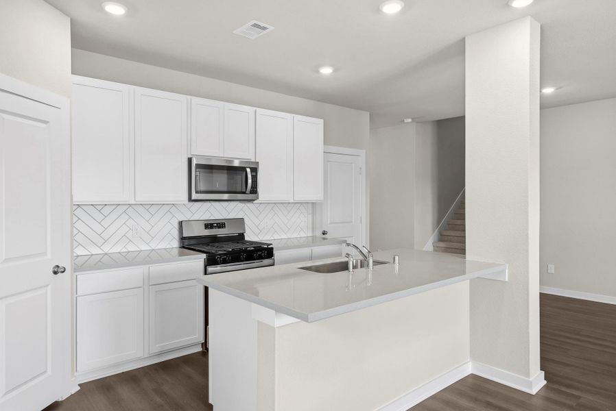 Furnished interior view inside a new home in Windrose Green, Angleton (Image 10).