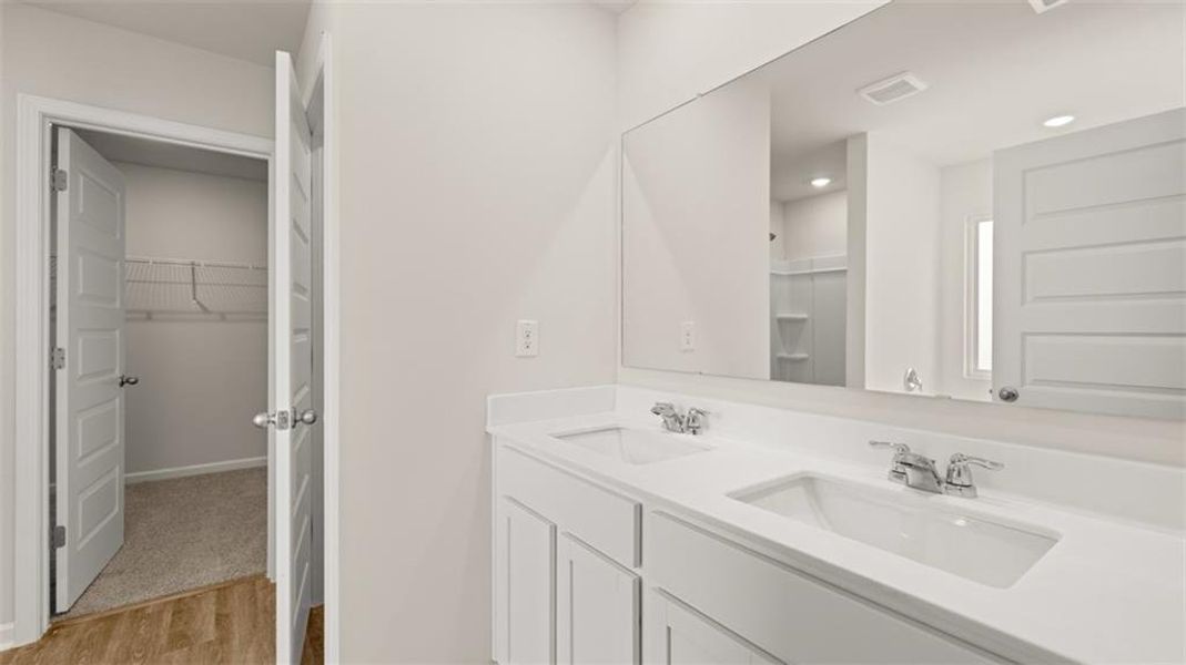 Furnished interior view inside a new home in Preserve at Dove Creek, Winder (Image 14).