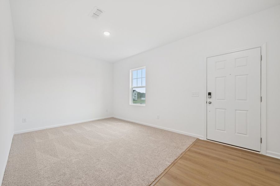 Representative unfurnished interior of a home built from the Brooke by Ashton Woods in Middleton Farms, Middlesex (Image 13).