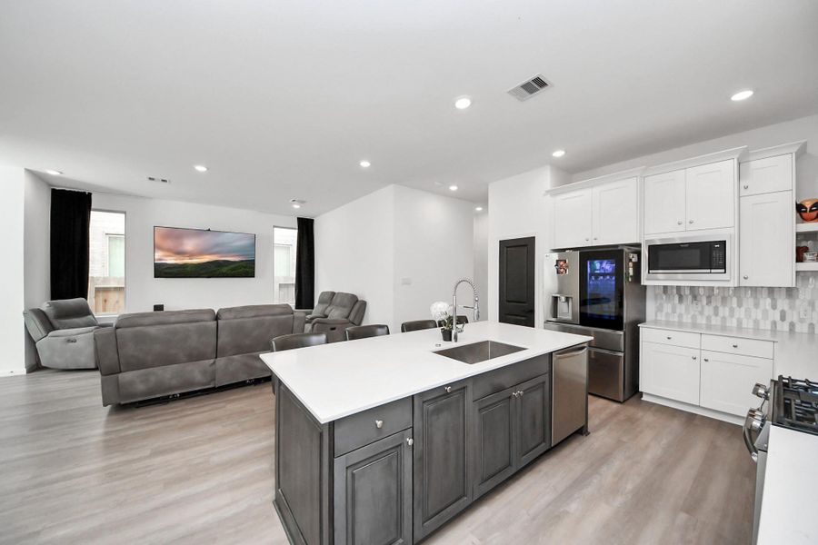 Furnished interior view inside a new home in The Trails, New Caney (Image 16).