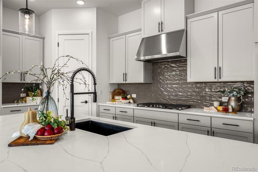 Furnished interior view inside a new home in Wolf Ranch - Enclave Collection, Colorado Springs (Image 9).
