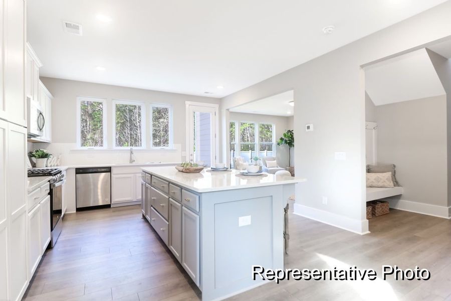 Furnished interior view inside a new home in Homecoming, Ravenel (Image 7).
