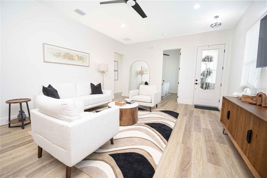 Furnished interior view inside a new home in , Oxford (Image 11).