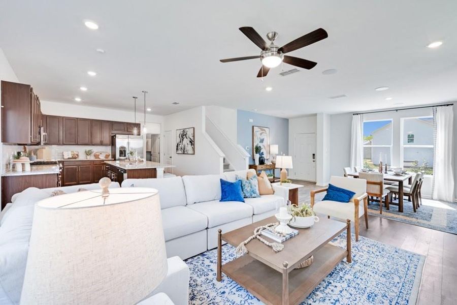 Furnished interior view inside a new home in Heritage River, Euharlee (Image 9).