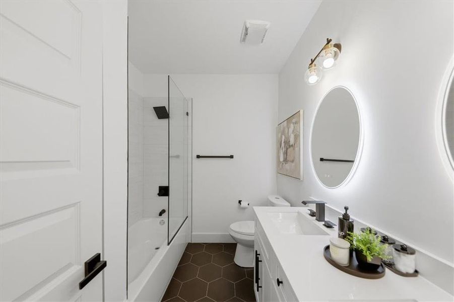 Furnished interior view inside a new home in , Atlanta (Image 17).