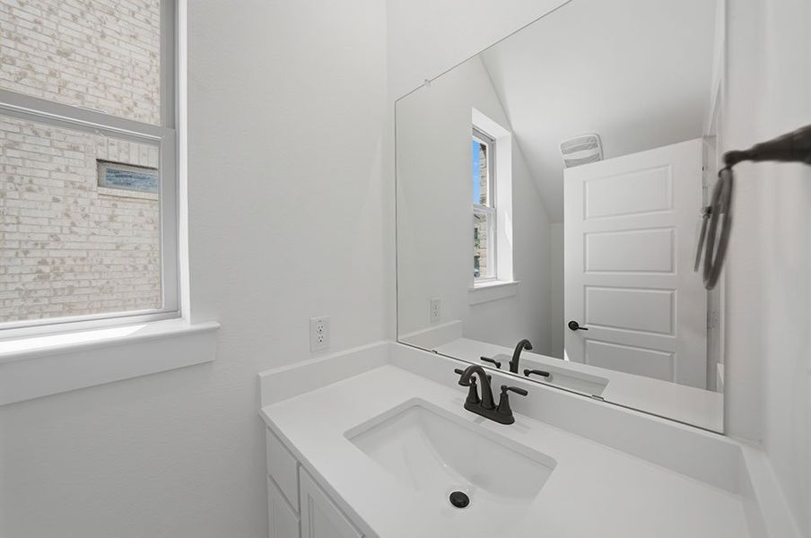 Furnished interior view inside a new home in Light Farms Brenham - 40' Lots, Celina (Image 6).