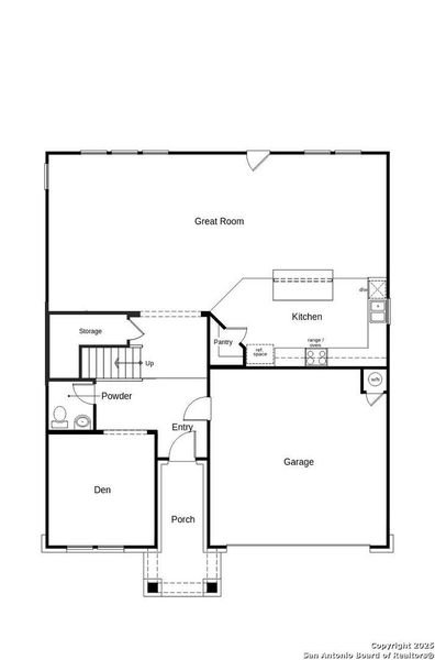 2D floor plan layout of this home in Preserve at Culebra - Classic Collection, San Antonio, TX (Image 2). 2D floor plan layout of this home in Preserve at Culebra - Classic Collection, San Antonio, TX (Image 2).
