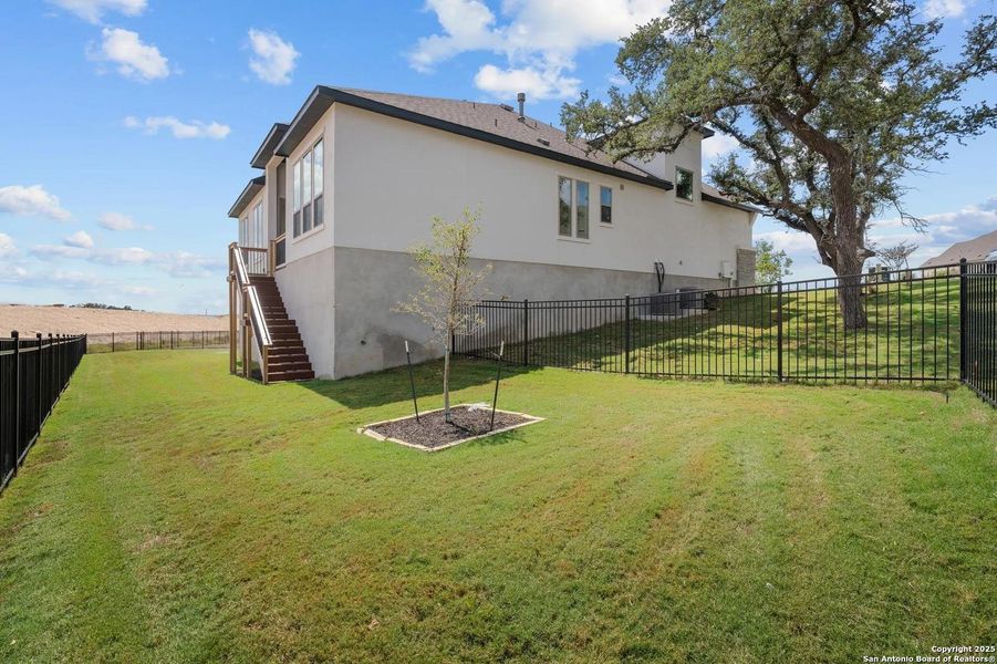 Exterior details and patio area of a home in Esperanza - 70', Boerne (Image 19).