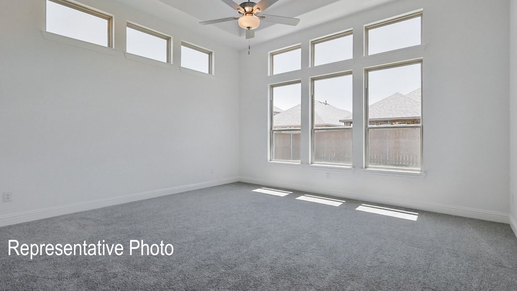 Furnished interior view inside a new home in Ridge Crossing, Waxahachie (Image 10).