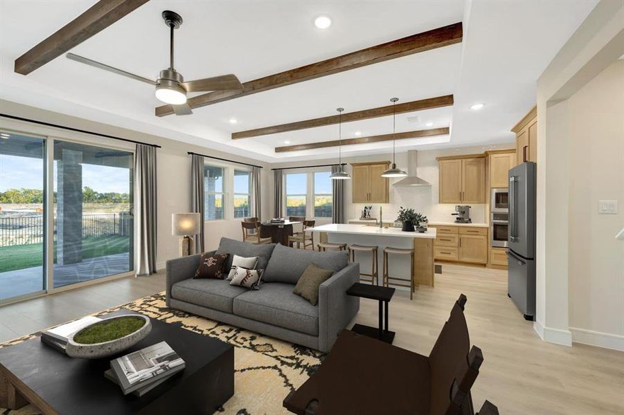 Furnished interior view inside a new home in Elevon, Lavon (Image 25).